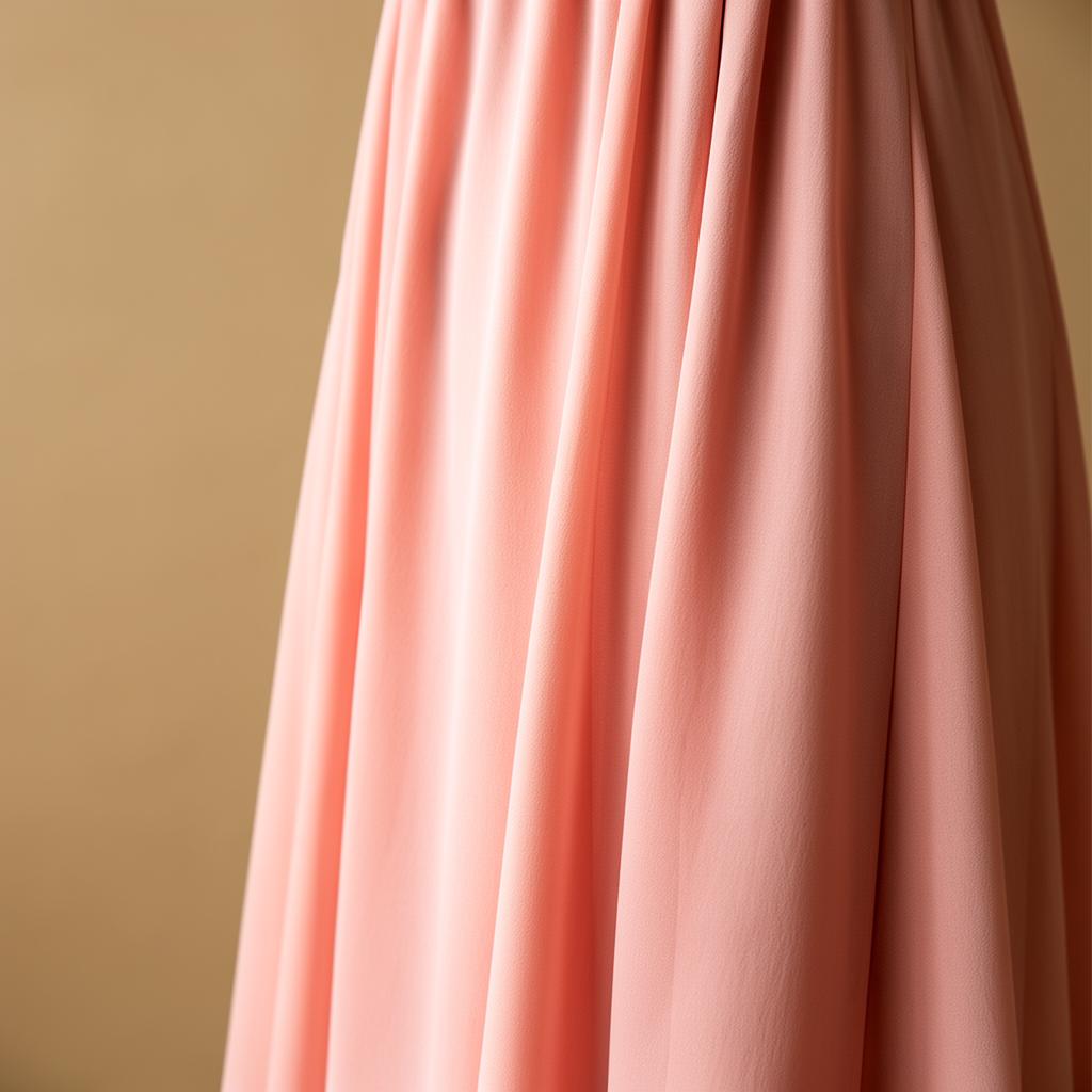 Aura Blush Midi Dress — fabric detail